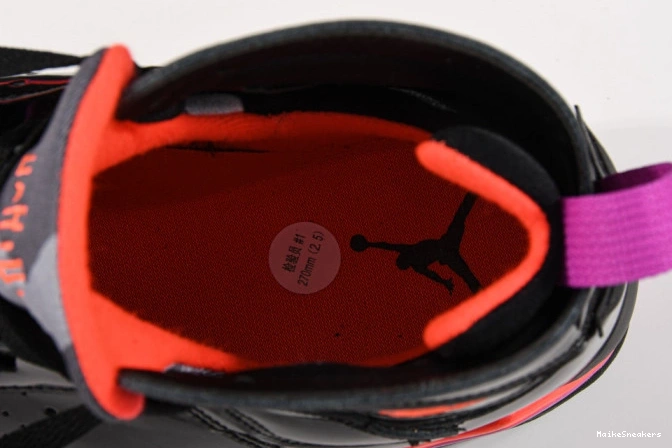 MaikeSneakers Jordan 7 Black Patent Retro Air 313358-006 0805